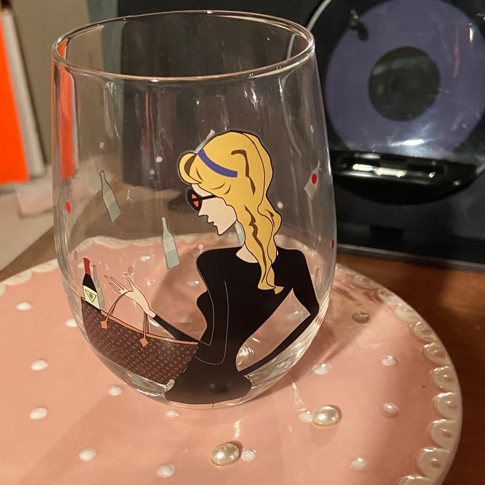 🆕Stylish Stemless Wine Glass with Fashionable Lady Design